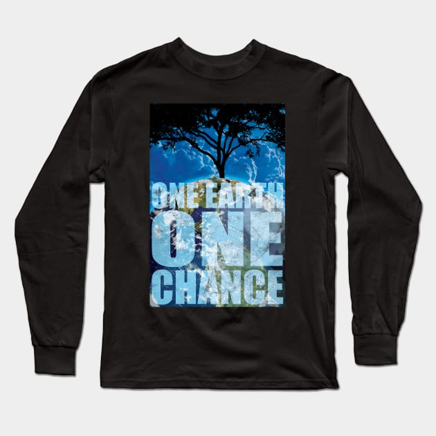 One Earth Save Earth Bring Change Long Sleeve T-Shirt by avshirtnation